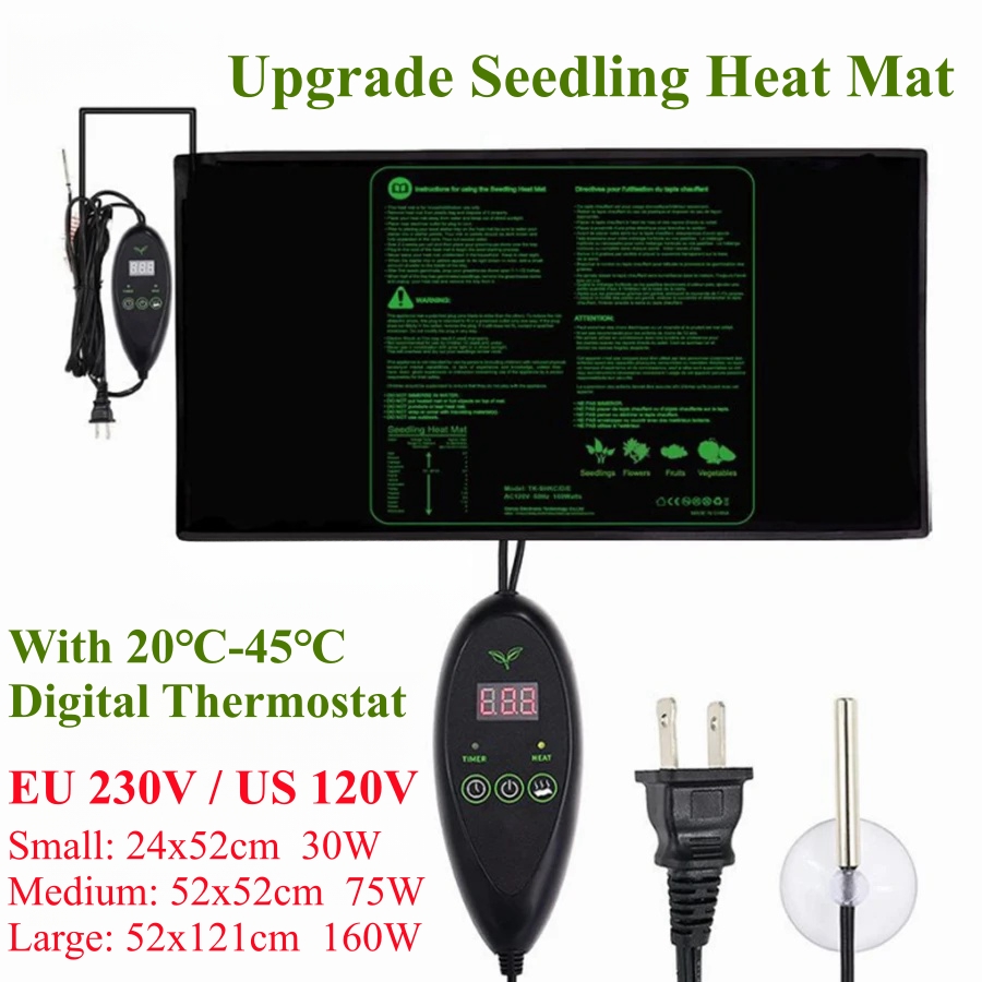 Seedling Heat Mat - 3-размерный модернизированный нагревательный коврик для рассады,