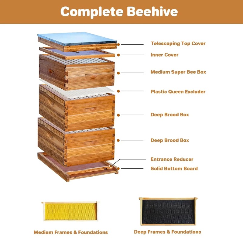 Полный комплект ульев на 10 ра – обзор и цена Beehive Frame Wax