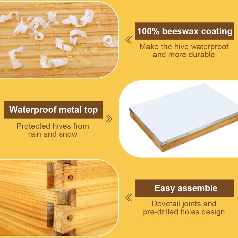 Набор для пчеловодства: 10-рам – обзор и цена Beehive Frame Wax